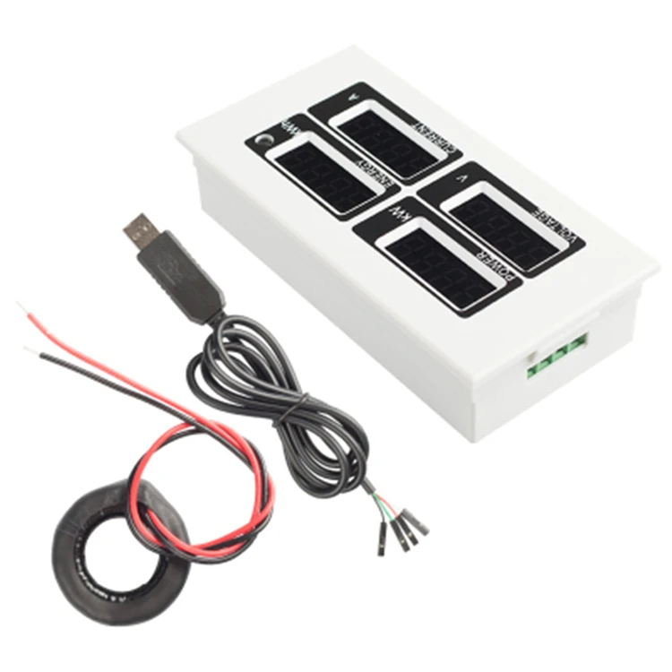 Peacefair PZEM-004 TTL порт вольтметр светодиодный интеллектуальный счетчик электроэнергии цифровая панель счетчик домашняя система мониторинга энергии