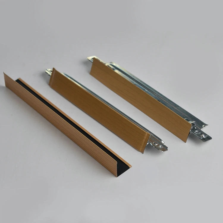 Wooden Ceiling T Grid wood design T-Bar for Suspended Ceiling