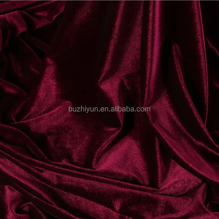 HIgh quality polyester spandex bright korean velvet fabric for women dress shoe