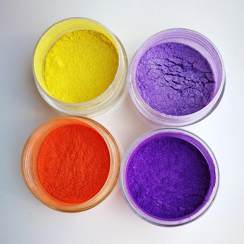 
Violet rich purple yellow orange pearl luster pigment powder for coating printing 