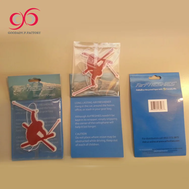 OEM manufacturer make funny hanging paper car vent clip air freshener organic unique scents