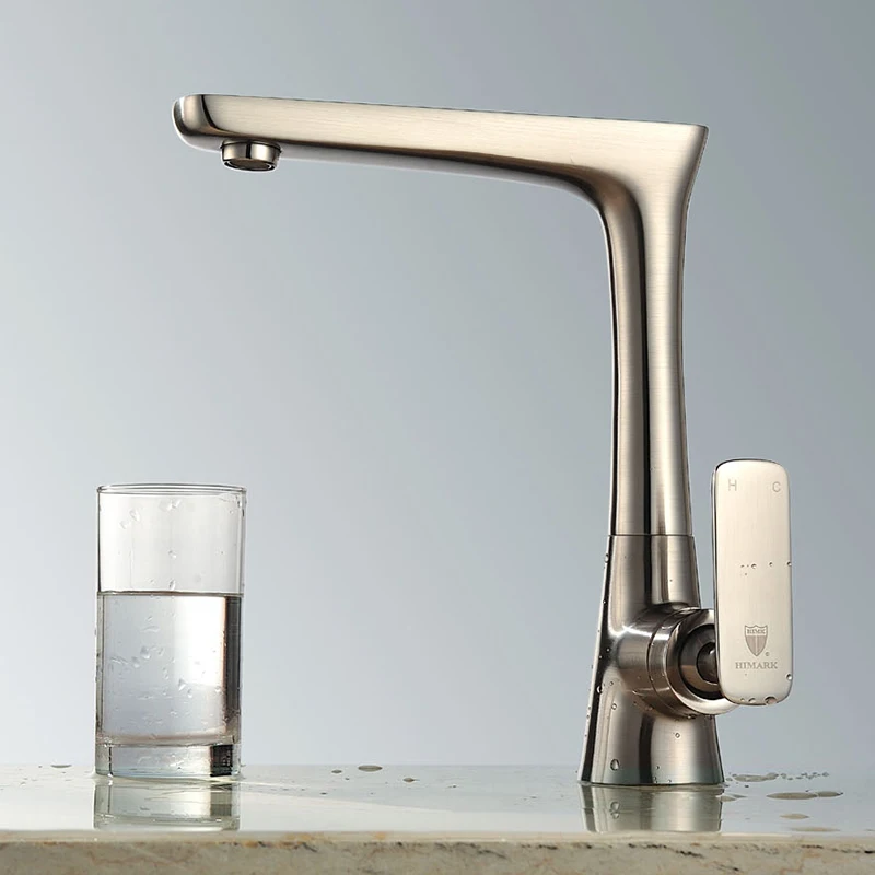 
HIMARK ODM quality brass upc single handle flexible pull down kitchen faucet 