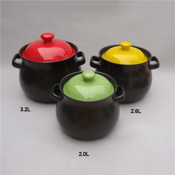 porcelainlarge cooking pot, multi-purpose cooking pot, fire resistance cooking pot