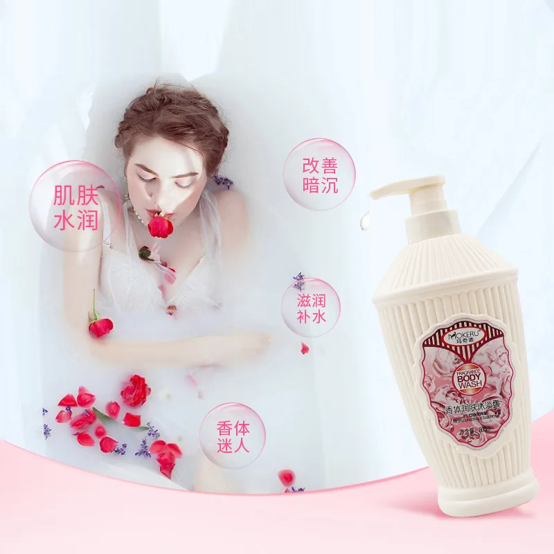 Wholesale ice cream bath body wash in bulk flower shower gel   pure and natural whitening and moisturizing sweet extract