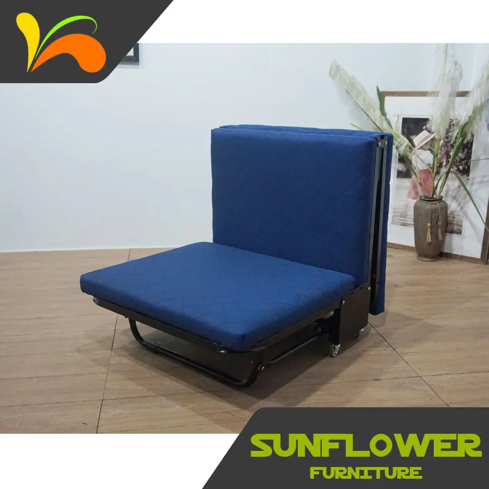 Мебель для дома, портативная компактная металлическая раскладная кровать с матрасом