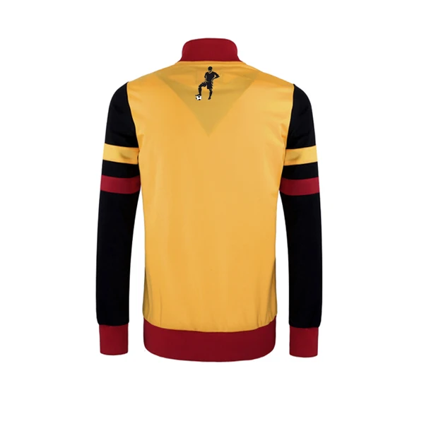 High Quality Polyester Spandex Soccer Jacket Customized Team Name and Adult Sports Wear Warm up Football Jersey