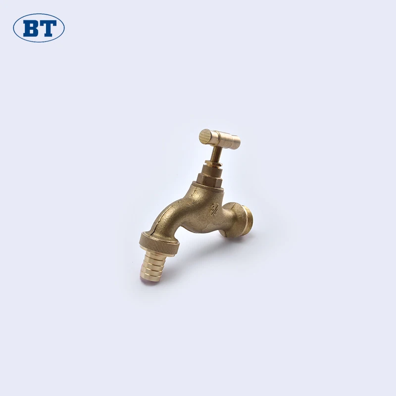 BT2015 good market brass bibcock heat exchanger tap