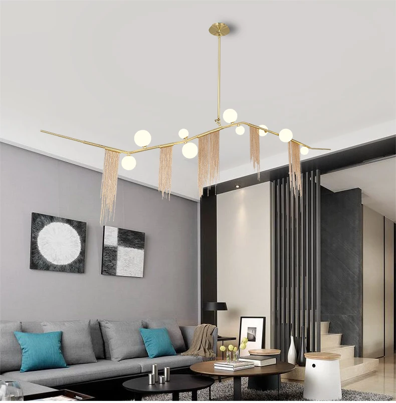 
Multi Fitting Pendant Light Glass Ball for Shopping Mall 