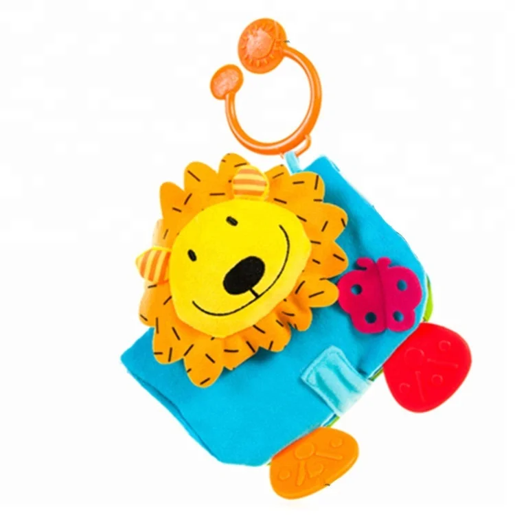 Baby early education toy high quality custom plush soft cloth book toy