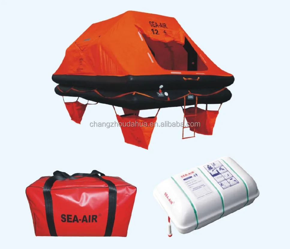 SLOAS Approved yacht life raft with self right function
