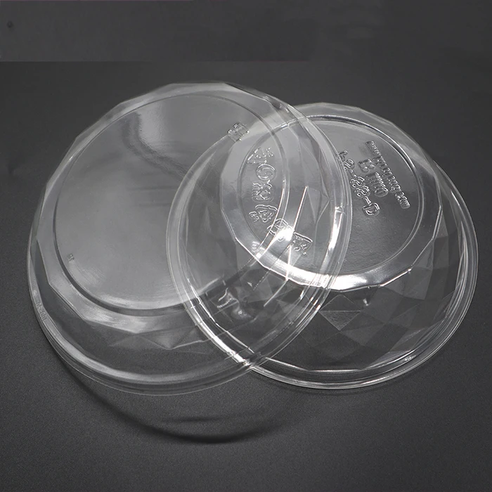 Customize circle food grade plastic clear PP Eco-friendly food container bento bowl disposable fruit tray