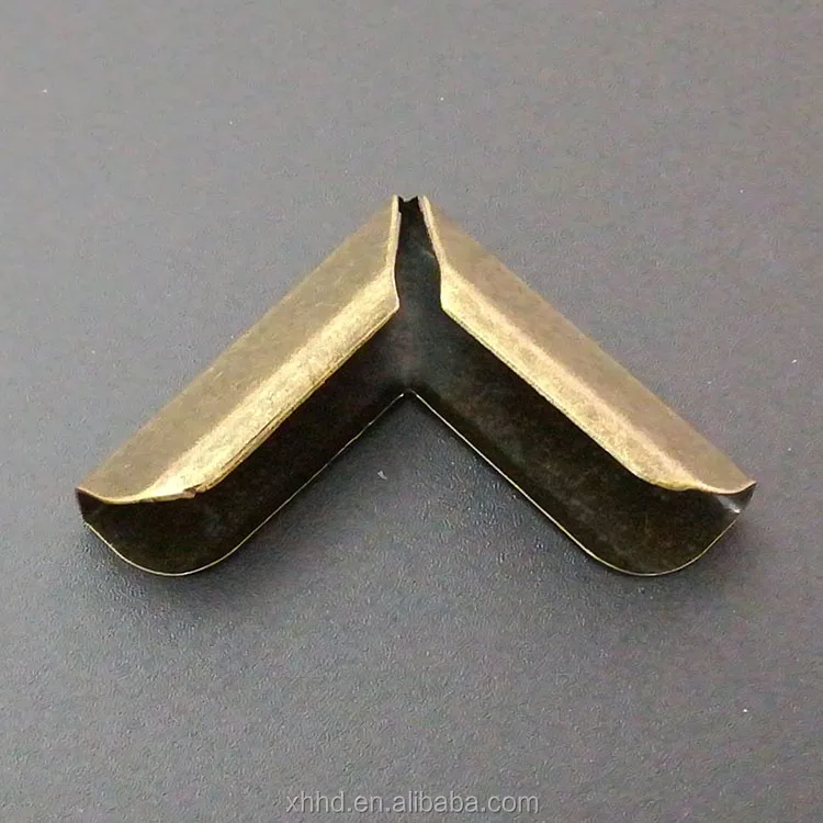 Factory supply antique bronze decorative metal corner for photo frame book handbag box