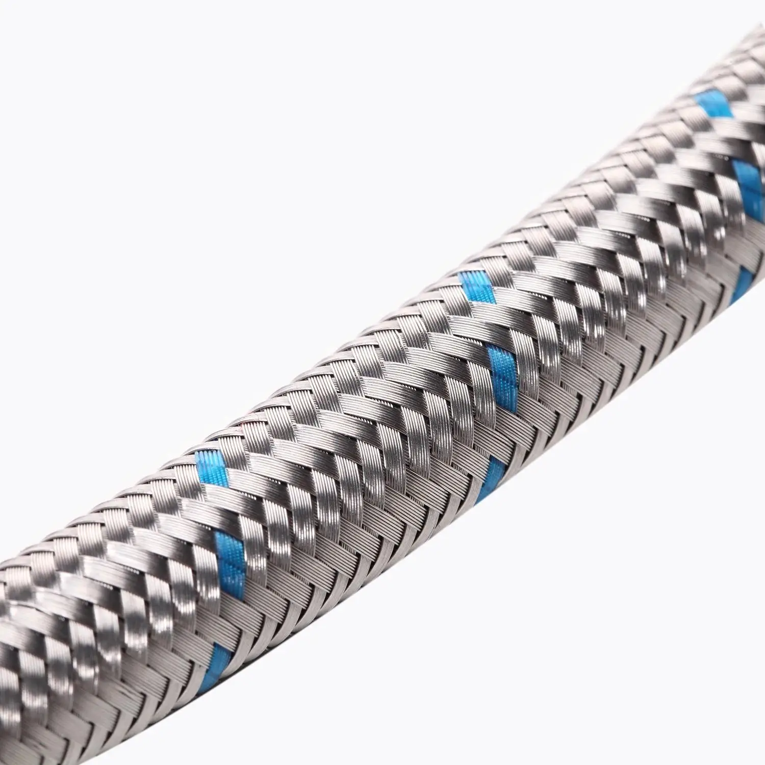 Kaiping High Quality 2 Inch 304 Nuts Stainless Steel Wire Braided Metal Pipe High Pressure Braided Ss Flexible Hose For Sale
