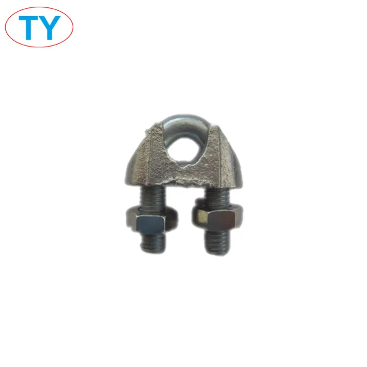 Galvanized DIN741 Malleable Steel Wire Rope Clips DIN741 Clamp