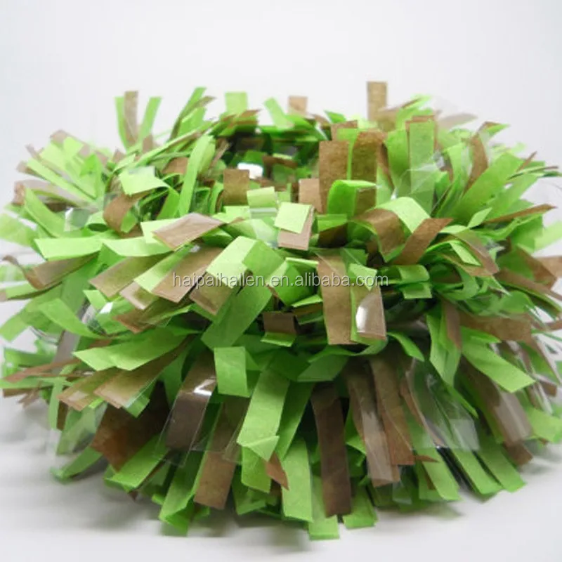 25 ft Green and brown Tissue Paper Garland-Pinata Festooning Garland Paper Trim decoration