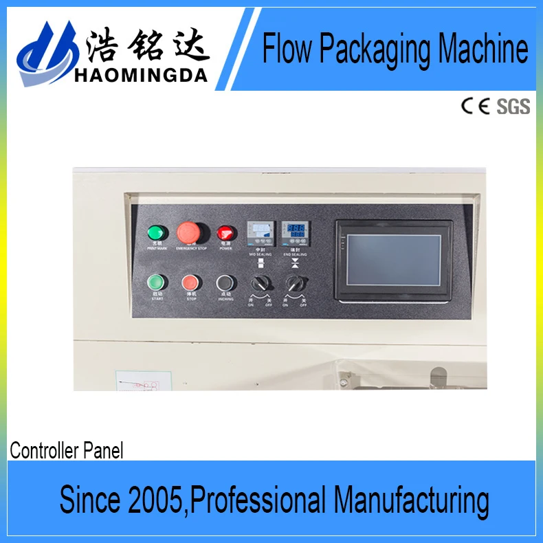 
Automatic Factory Price Horizontal Pillow Type Food Egg Roll Wonton Wrapper Flow Packing Machine 
