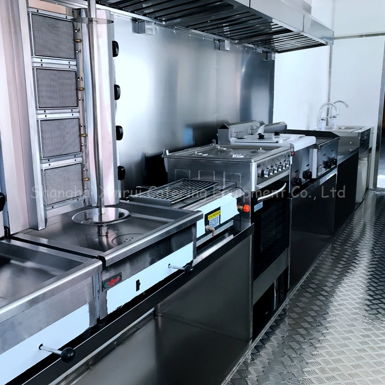 
mobile food trucks cart kitchen refrigerator freezer 