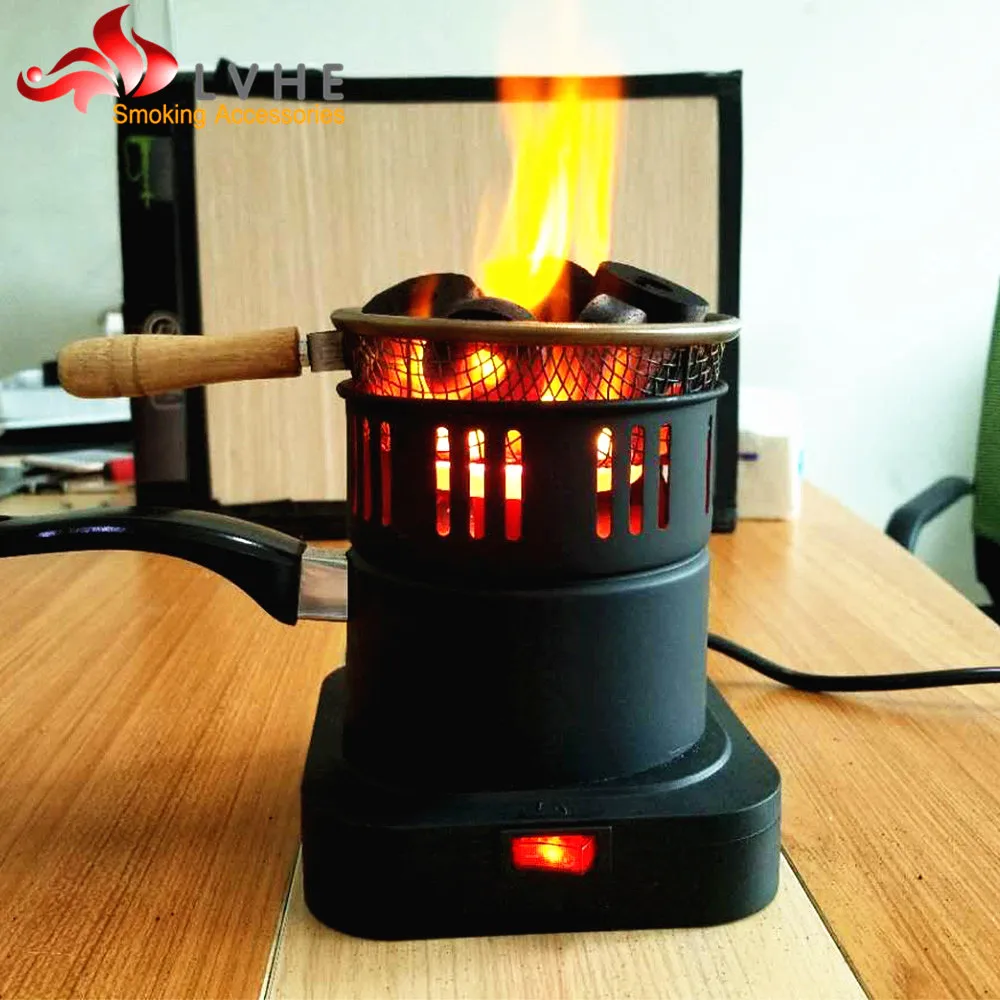 T008CB LVHE New Arrival Design Charcoal Stove Black Shisha Charcoal Heater