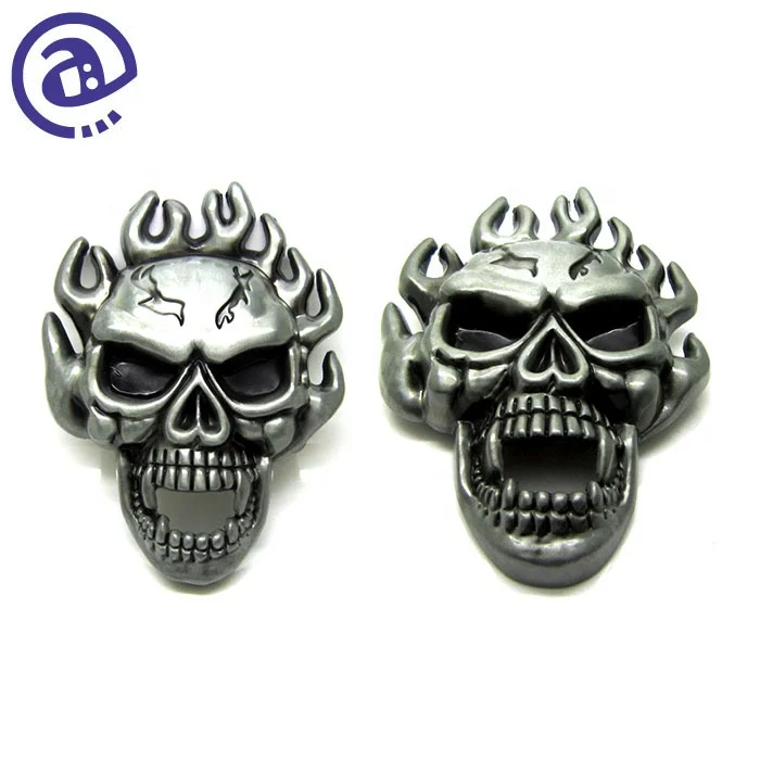 Высококачественный Западный ковбойский стиль и пряжка с язычком под заказ антикварная Пряжка из цинкового сплава 3d-черепом