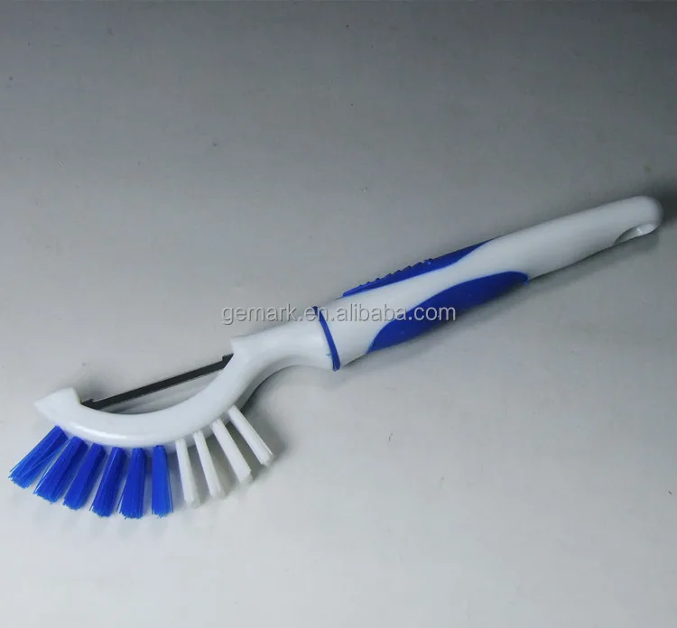 Blue Kitchen tool Fruit  Vegetable Cleaning Brush Potato Peeler