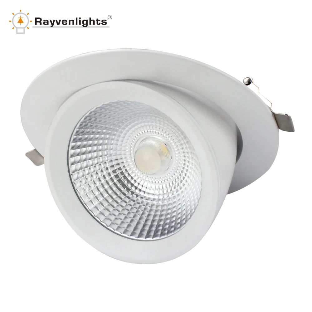 40W Dimmable LED Gimbal Downlight SAA led lighting CE proved round rotated ceiling downlight