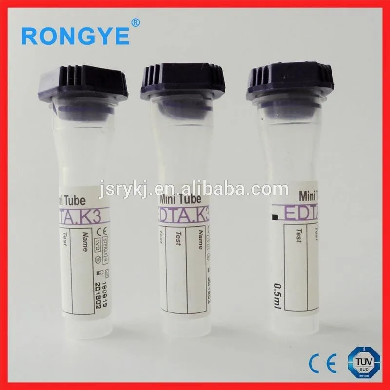 0.5ml edta k2 micro tube for hospital