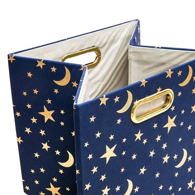 Foldable Storage Bins Boxes Cubes Container Organizer Baskets Fabric Drawers for Bedroom, Closet, Toys,Thick Cloth with Shimmer,