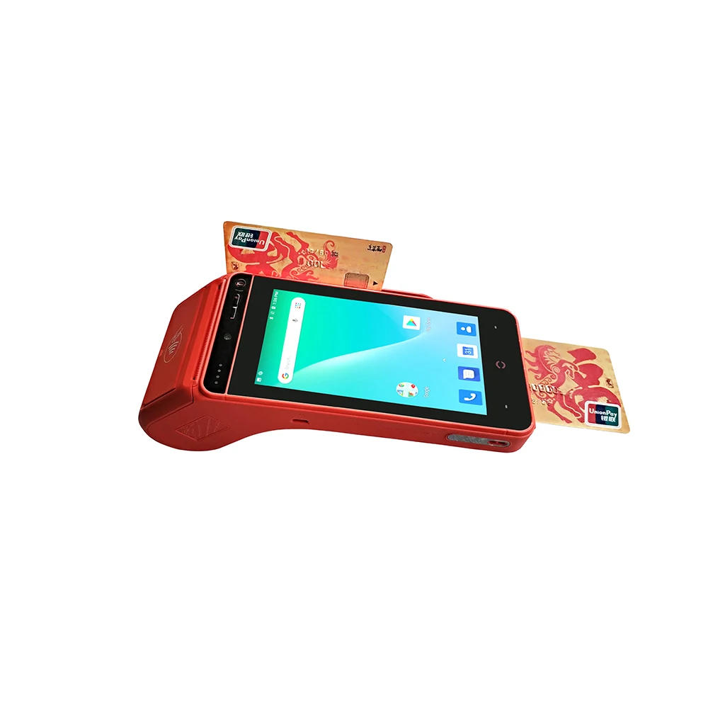 
Waypotat latest emv 5.0 inch handheld android 4G pos terminal with printer 
