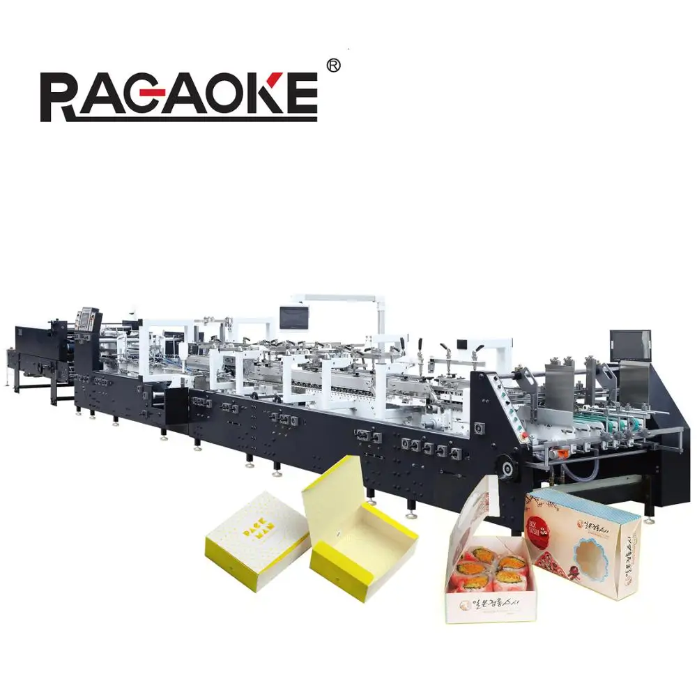 Automatic crash-lock bottom 4 6 corner folding machine folder gluer Machine(GK-650GS/800GS/11100GS))