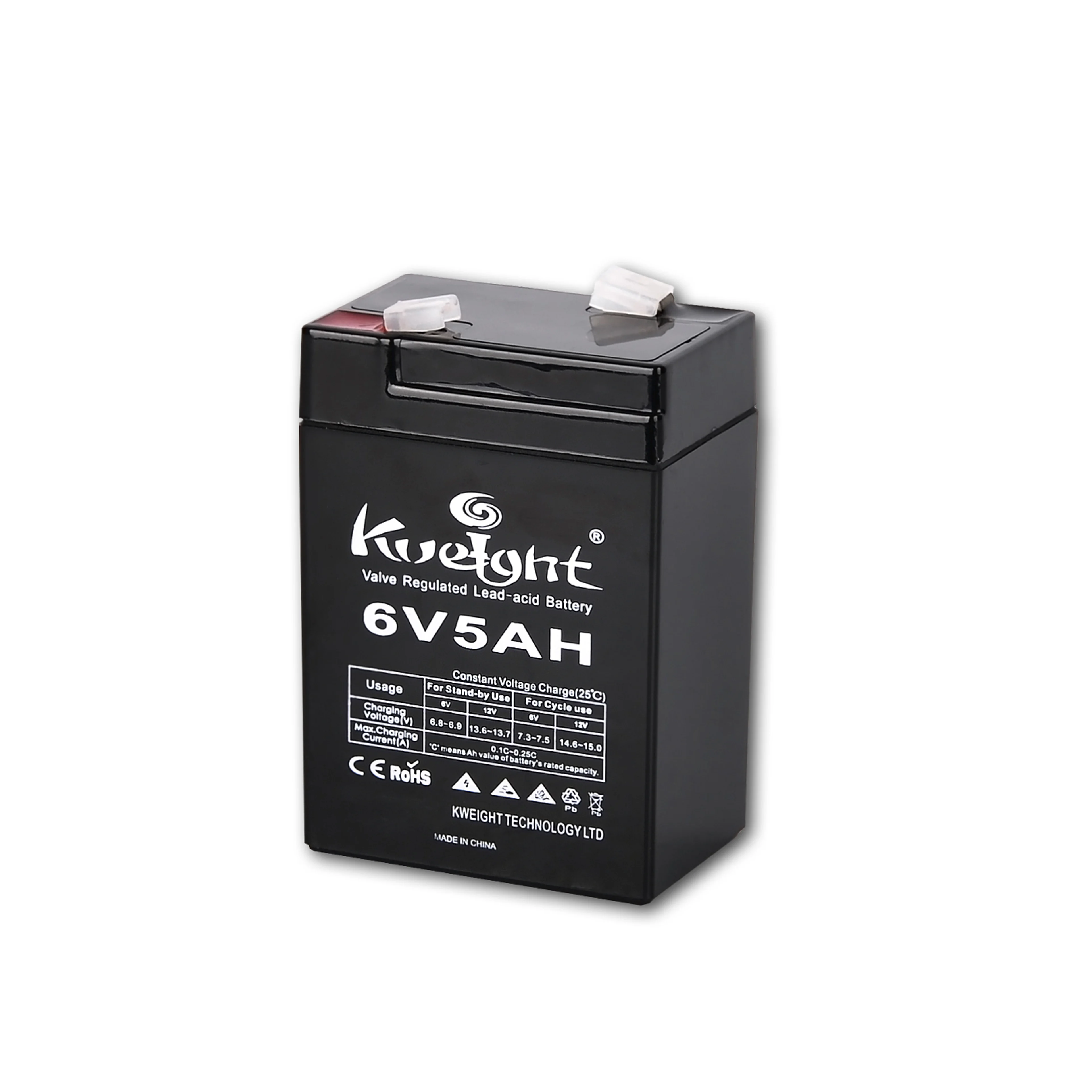 storage battery 6v5ah high quality long life about VRLA in UPS EPS or electric toys and car scooter battery