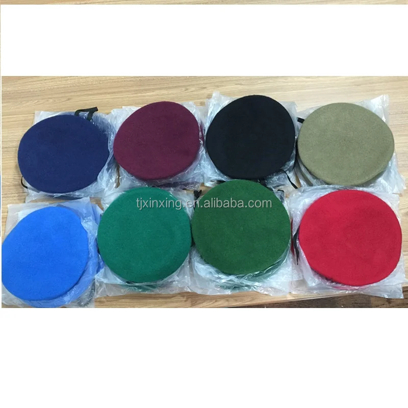 wool beret  customized color uniform hats beret