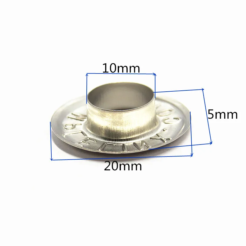 20mm Plating Engrave Logo  Eyelets Curtains With Washer