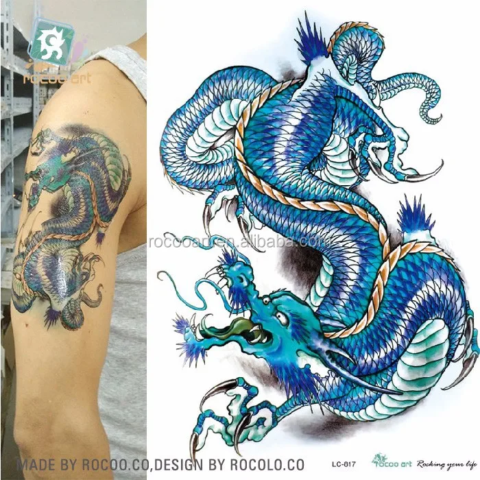 LC807/New 2015 cool gold fish designs temporary fake body tattoos sleeves for arm men