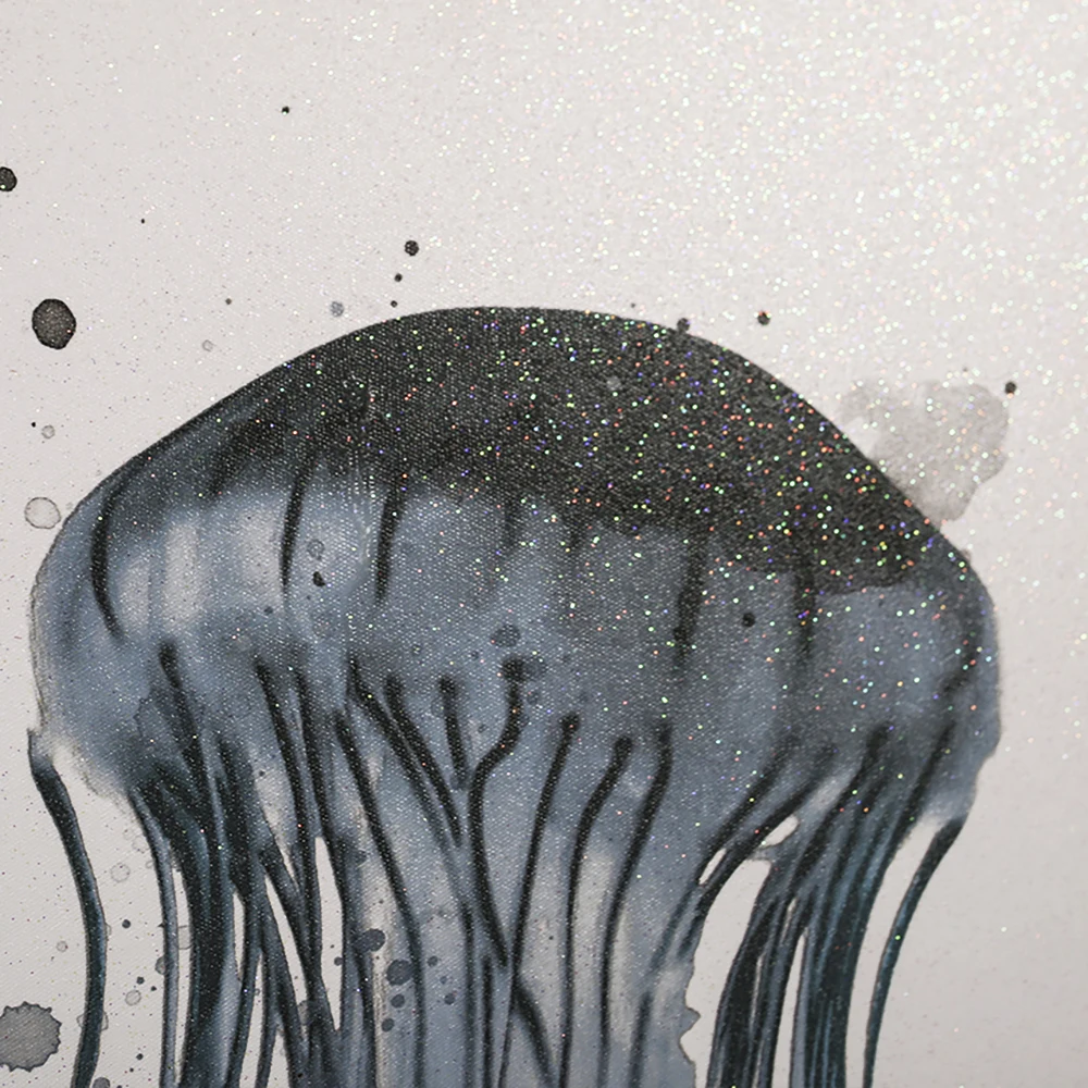 
Jellyfish design cool wall art animal canvas painting 