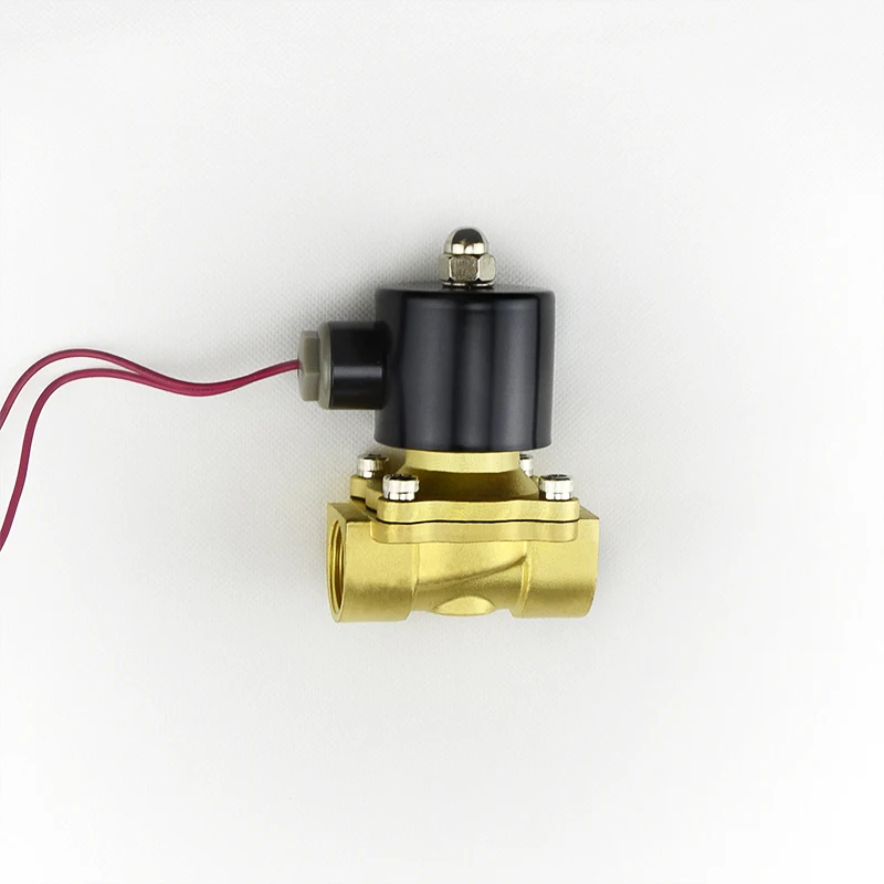 2W Series 2 Position 2 Way AC220V Brass Solenoid Valve 2W200-20