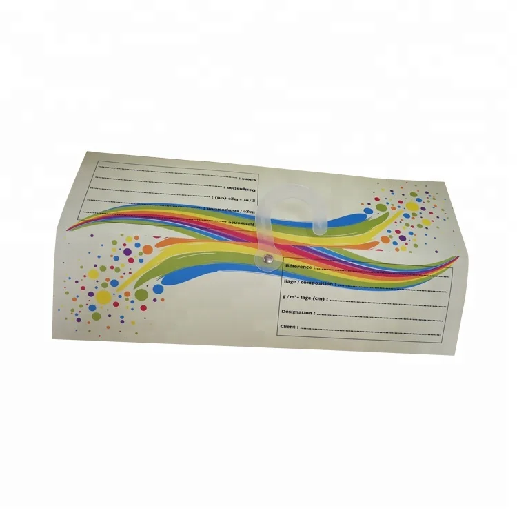 Customized clothes presentation paper hanger for fabric