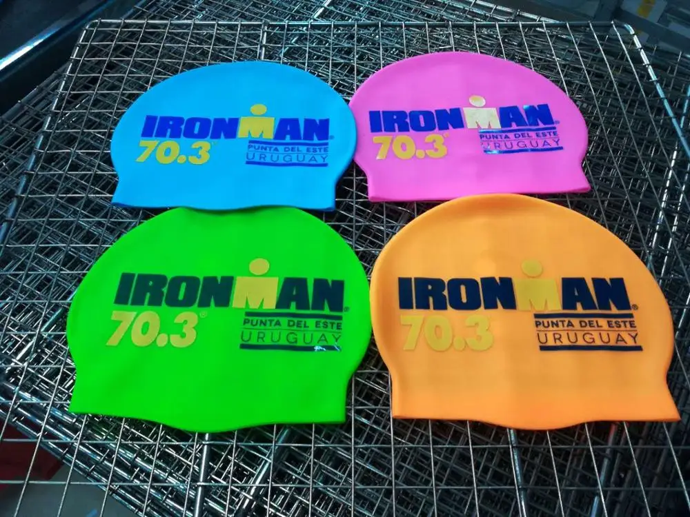 new design lovely adult silicone swimming cap, funny printed swim cap