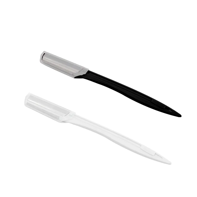 Eyebrow hair removal facial ladies razor eyebrow shaping knife beauty tools abs harder material handle eyebrow trimmer