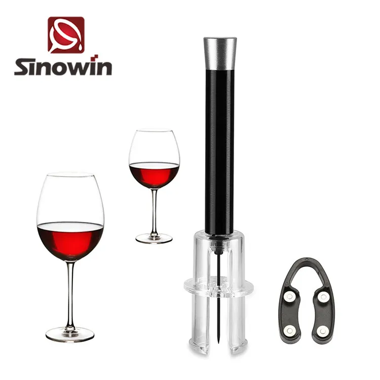 Новый дизайн открывалки для бутылок акриловый алюминиевый сплав открывалка вина с воздушным давлением