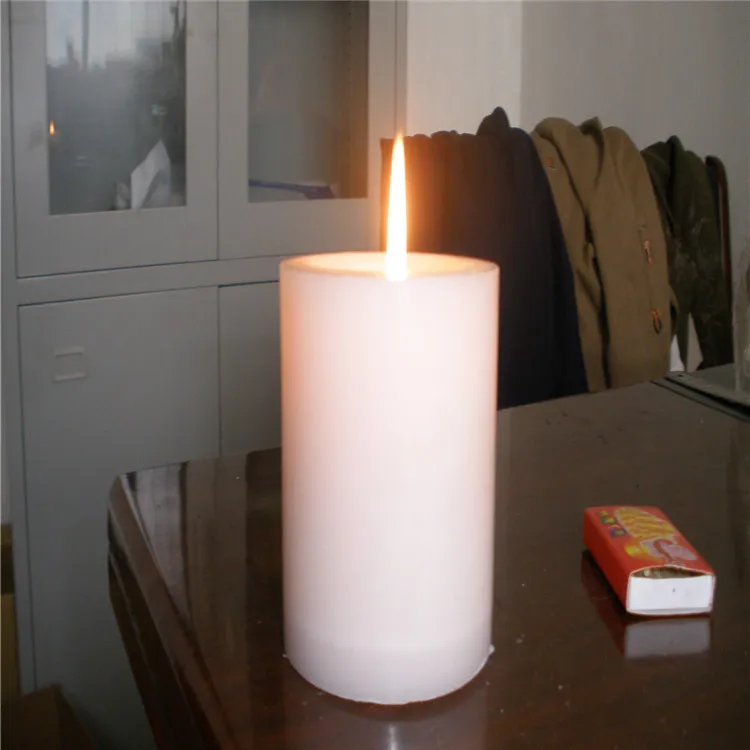 white pillar candle factory