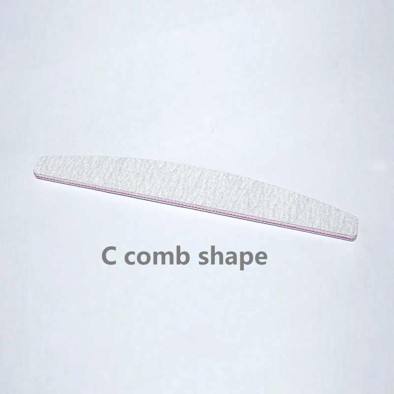 Yimart Emery Board 100/180 Double Side Zebra Nail File Disposable Nail File