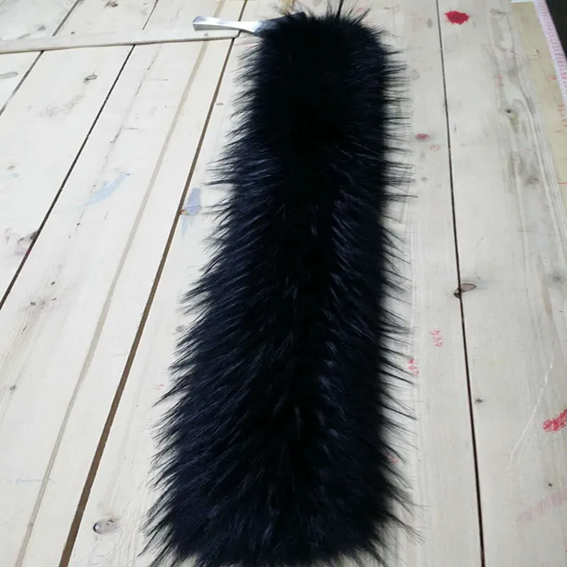 Женский пуховик с воротником из искусственного лисьего меха енота, пальто с капюшоном, зимний плотный теплый шарф-глушитель, детский воротник из искусственного меха