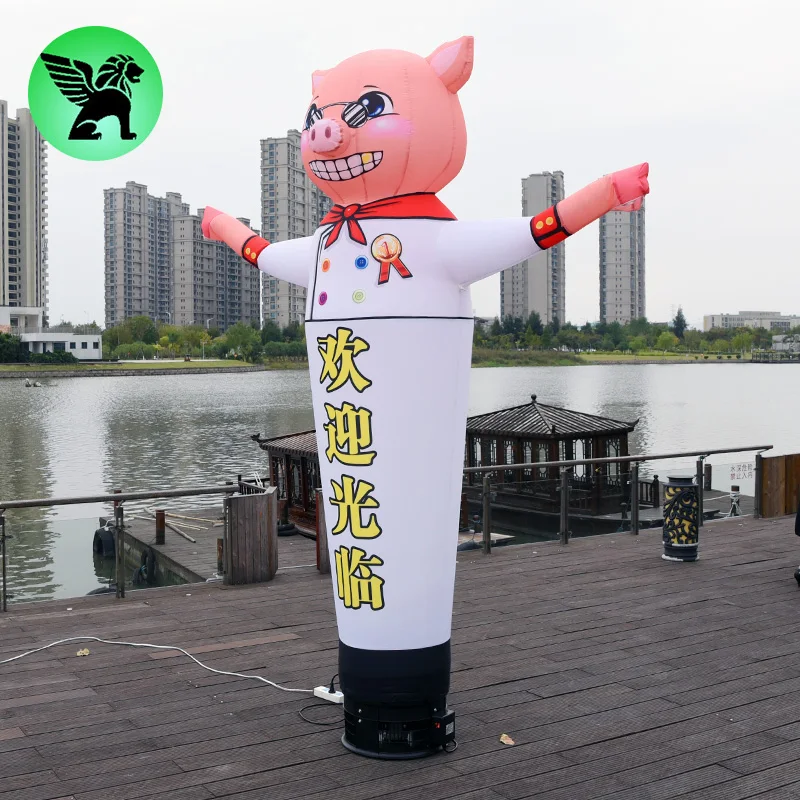 Restaurant promotional inflatable decoration cool chef pig inflatable model for advertising ST1338