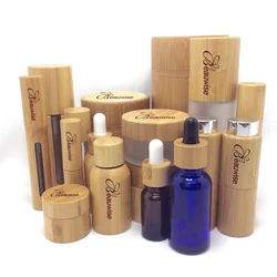 Sell a variety of bamboo perfume bottles, essential oil bottles, mascara, lipstick, shampoo bottle, biodegradable.