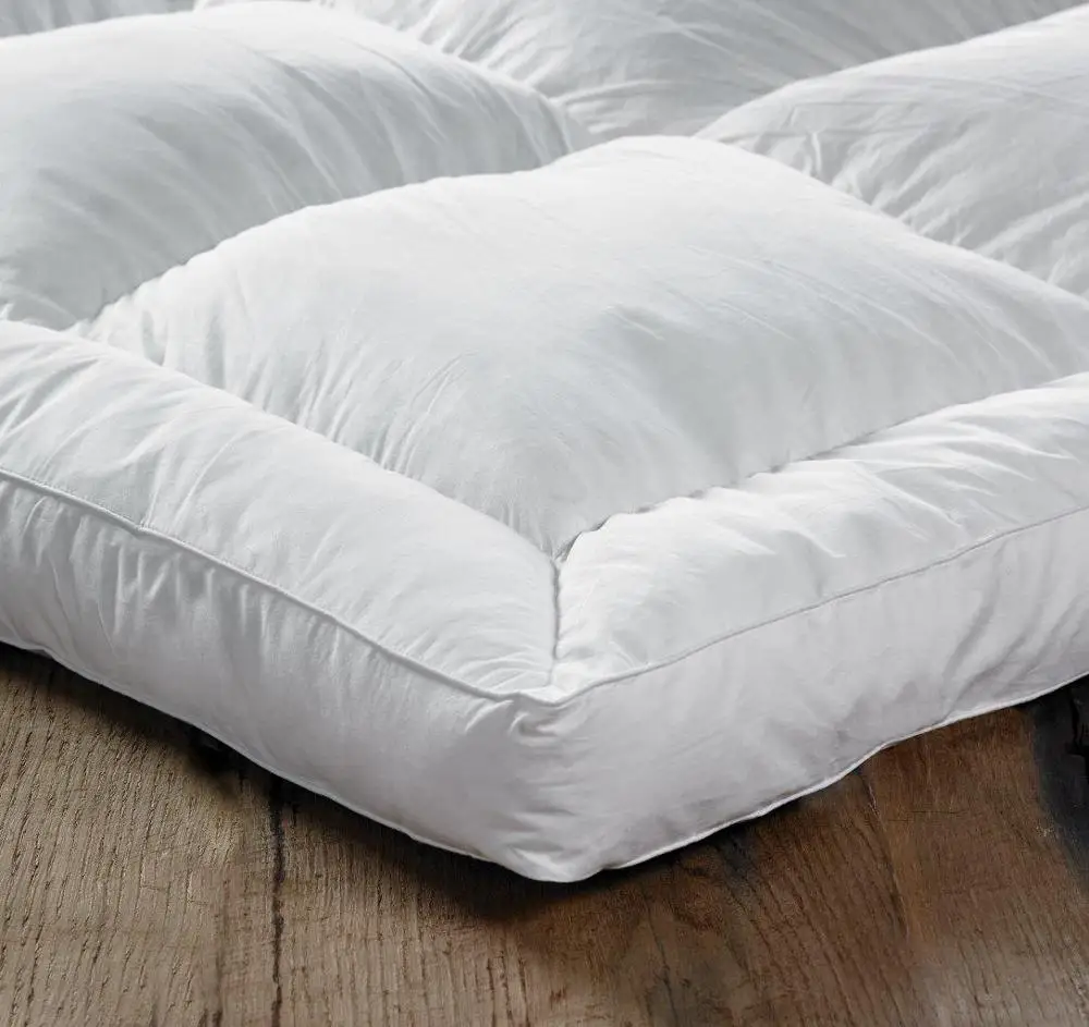 Hotel Supplier White Feather Down Hotel Microfiber Mattress Topper