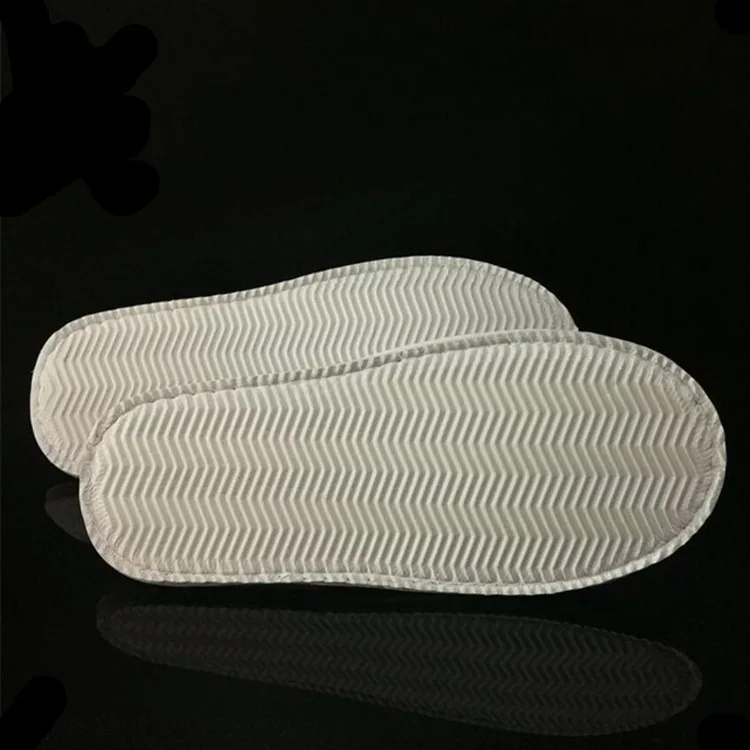Custom Logo Waffle Hotel Slipper With EVA Anti-Slip Disposable Hotel Slippers Waffle Hotel  Slippers