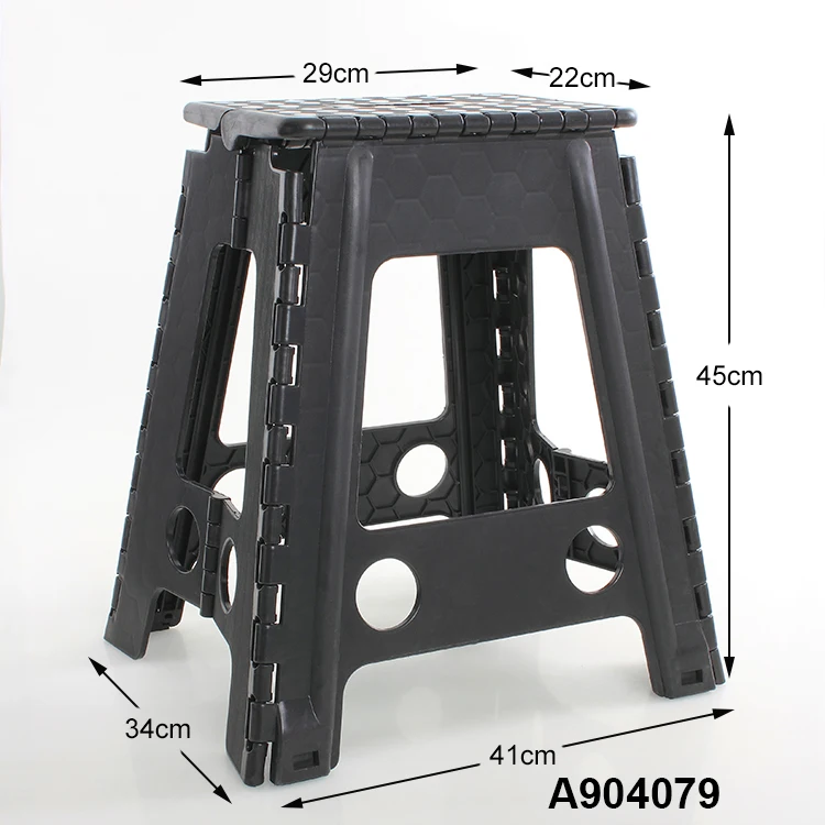 factory price red 45cm tall foldable stool