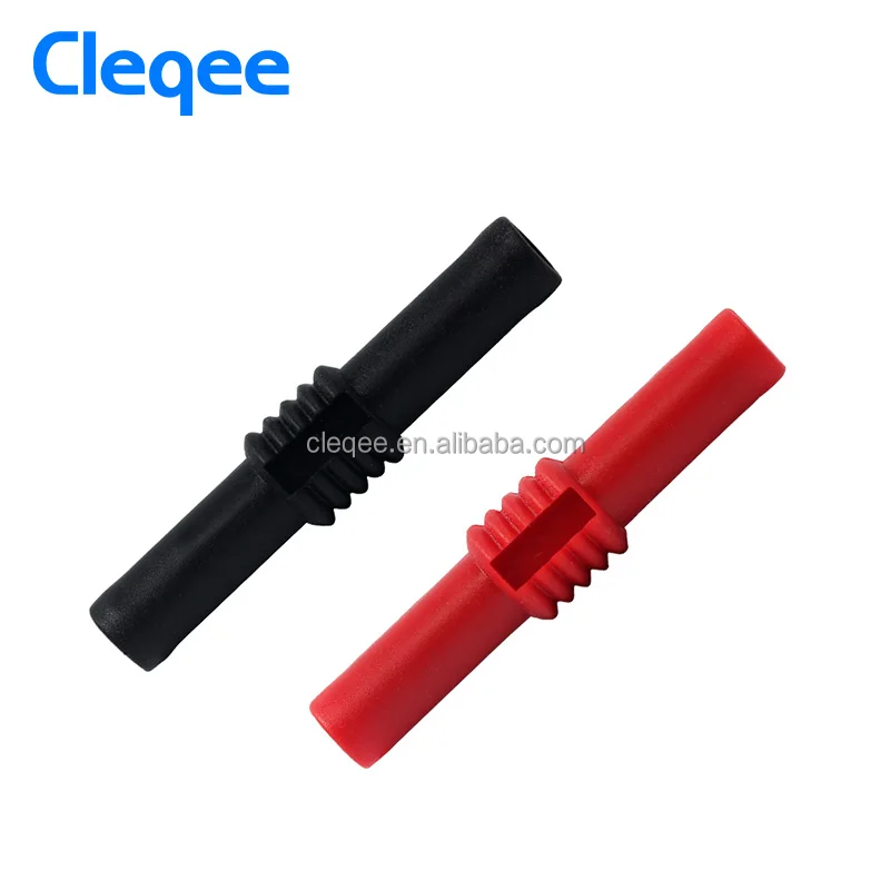 Cleqee P7023 4mm banana socket female adapter extension Insulated Banana plug Coupler