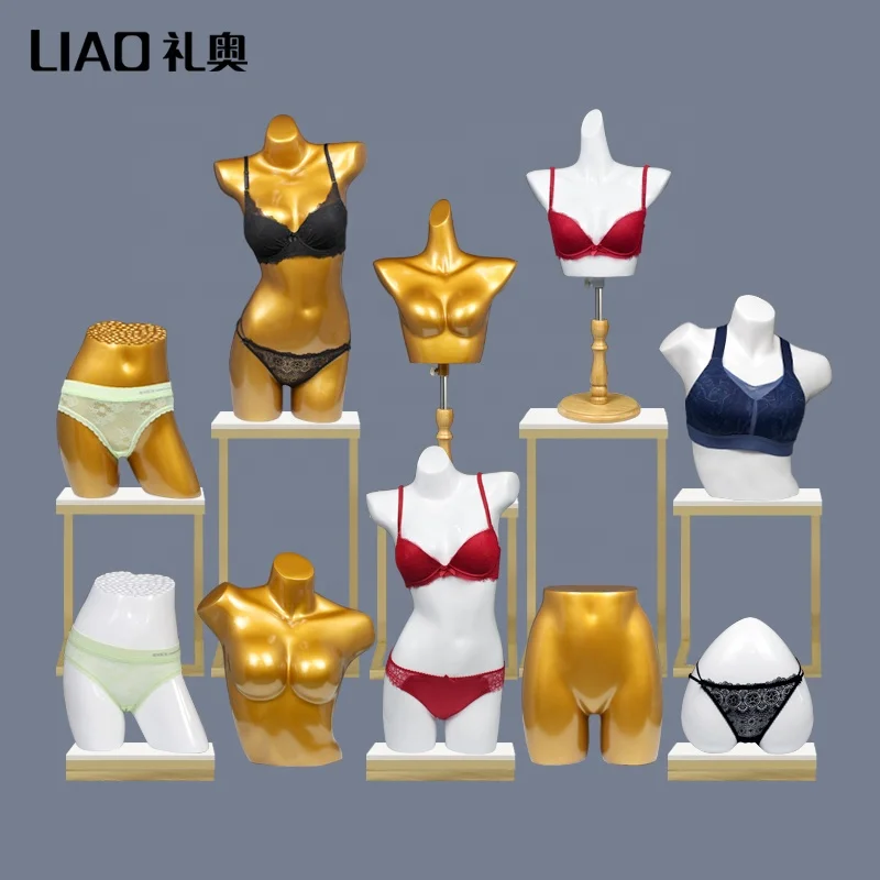 High Quality fiberglass lower body dummy female underwear bra mannequin torso