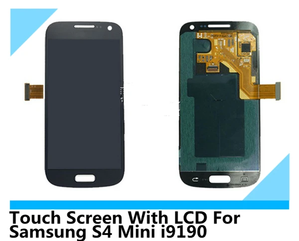 Оригинальный LCD с сенсорным экраном стеклянной панели планшета тяга для Samsung S4 Mini (i9190) с рамкой